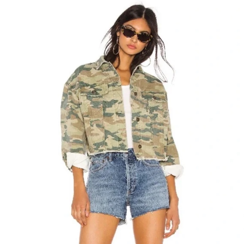 Free People Camo Jacket NWOT
